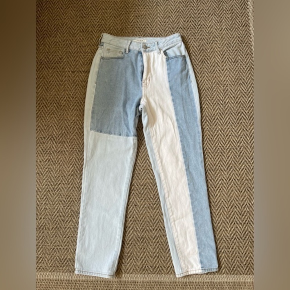 Pacsun Mom Jeans Mixed Denim Size 26